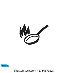 plantilla vectorial de diseño de icono de cocina de tambores