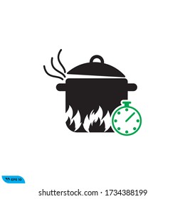 ilustración vectorial de icono de cocina en pantalla
