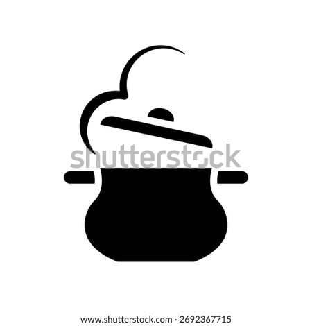 Pan cooking icon illustration vector design template