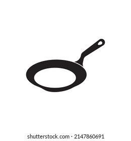 Pan cooking logo vector icon illustration design