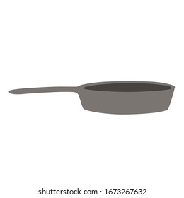 Pan. Cooking Vector illustration of a frying pan. Vector illustration.