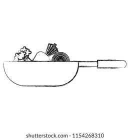 pan cooking vegetables icon