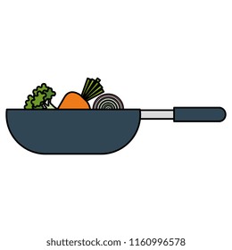 pan cooking vegetables icon