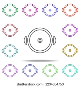 pan cover outline icon. Elements of restaurant in multi color style icons. Simple icon for websites, web design, mobile app, info graphics