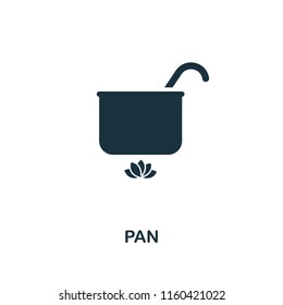 Pan creative icon. Simple element illustration. Pan concept symbol design from meal collection. Can be used for mobile and web design, apps, software, print.
