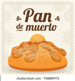 Pan de Muerto (Day Of The Dead Bread in Spanish) Composition - Copy Space