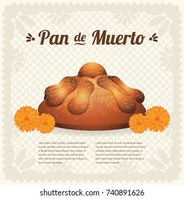 Pan de Muerto (Day Of The Dead Bread in Spanish) Composition - Copy Space
