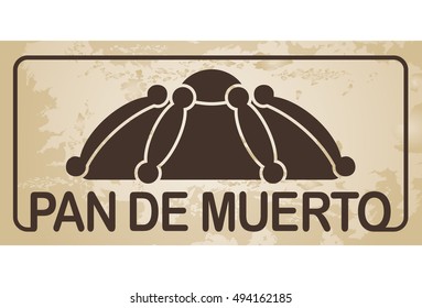 Pan de muerto - Mexican bread of the dead - vector