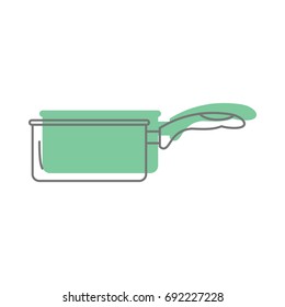 Pan in doodle style icons vector illustration for design and web isolated on white background. Pan vector object for labels and logo