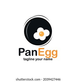 pan egg design logo vector