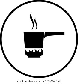 pan in fire symbol