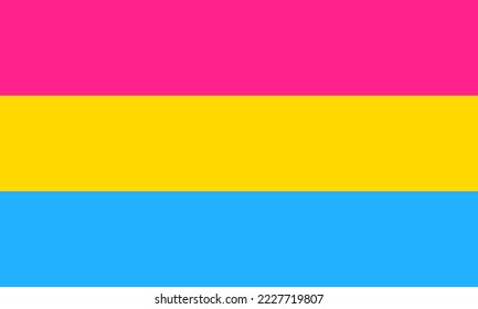 Pan flag. For pansexual men and pansexual women.