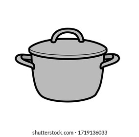 pan in flat design. vector illustration. 