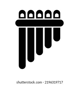 Pan Flute Vector Icon Illustration
