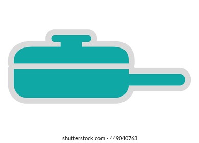 pan fry isolated icon design, vector illustration  graphic 