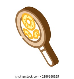pan fry pineapple isometric icon vector. pan fry pineapple sign. isolated symbol illustration