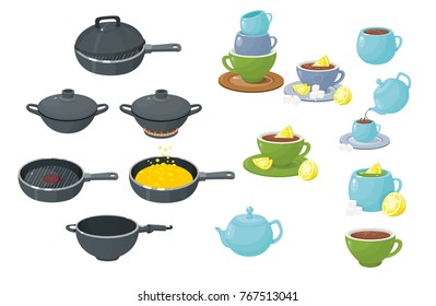 
pan frying pan crockery