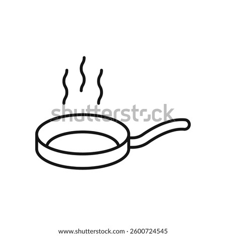 Pan frying icon isolated. simple vector icon on white background