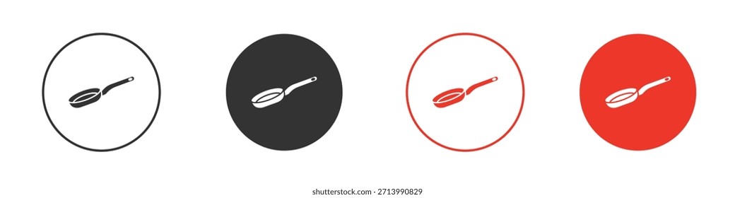 Pan frying icon. web vector design
