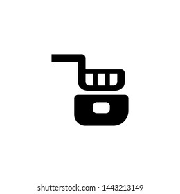 Pan and gas icon. Kitchen  symbol