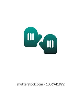 Pan gloves icon logo vector