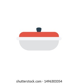pan glyph flat vector icon