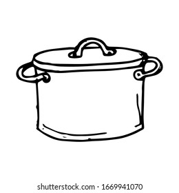 Pan hand drawn illustration vector