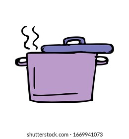 Pan hand drawn illustration vector