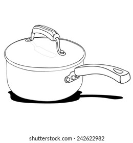 Pan Hand-drawn. Vector Illustration. 