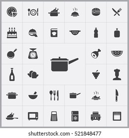 pan icon. cooking icons universal set 