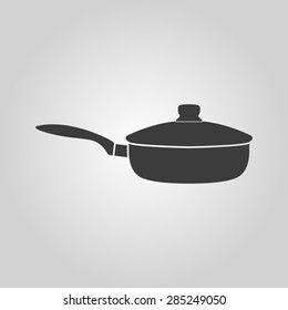 The pan icon. Dripping Pan symbol. Flat Vector illustration
