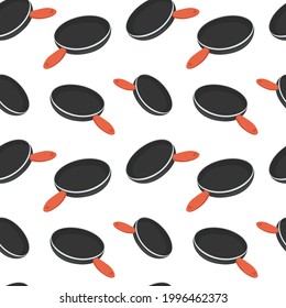 Pan Icon Emoji Pattern. Cook Food Seamless Background Symbols. Doodle Emoticon Illustration Design Vector.