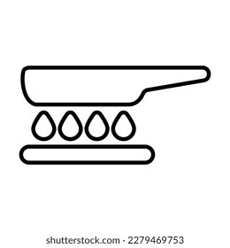 pan icon, food vector, cook illustration