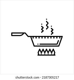 Pan Icon, Frying Pan, Cooking Pan, Frypan, Skillet Vector Art Illustration