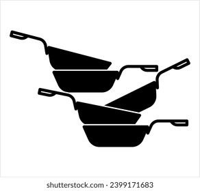 Pan Icon, Frying Pan, Cooking Pan, Frypan, Skillet Vector Art Illustration