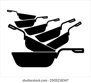 Pan Icon, Frying Pan, Cooking Pan, Frypan, Skillet Vector Art Illustration