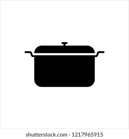 Pan Icon, Frying Pan Vector Art Illustration