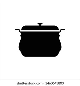 Pan Icon, Frying Pan Vector Art Illustration