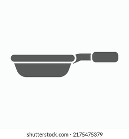 pan icon, frying pan vector illustration