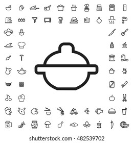 Pan icon illustration isolated vector sign symbol