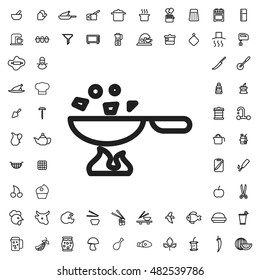 Pan icon illustration isolated vector sign symbol