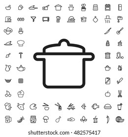 Pan icon illustration isolated vector sign symbol