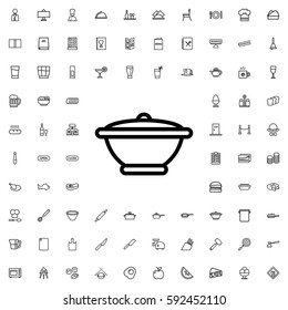 pan icon illustration isolated vector sign symbol. Restaurant icons vector set.