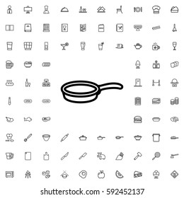 pan icon illustration isolated vector sign symbol. Restaurant icons vector set.