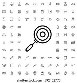 pan icon illustration isolated vector sign symbol. Restaurant icons vector set.