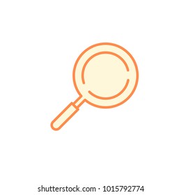 pan icon. Kitchen appliances for cooking Illustration. Simple thin line style symbol.