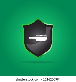 pan icon. kitchen sign