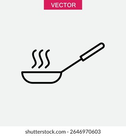 pan icon or logo isolated sign symbol vector, simple flat black trendy style illustration for web and app..eps