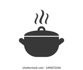 Cooking pot symbol, Stock vector