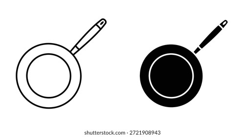 Pan Icon Set. Pan vector symbol in black filled and outlined style.